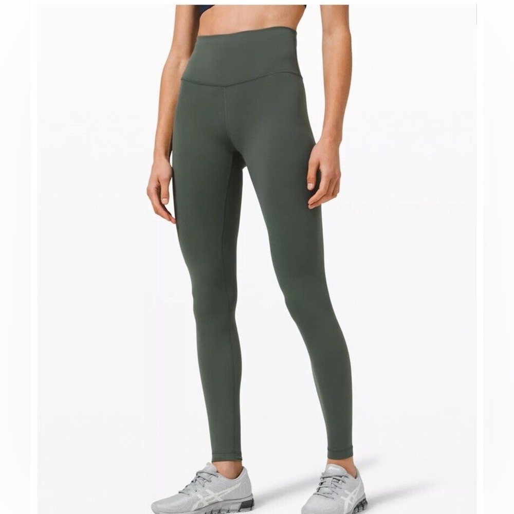 Lululemon Wunder Train Leggings 25 in- Smoked Spruce
